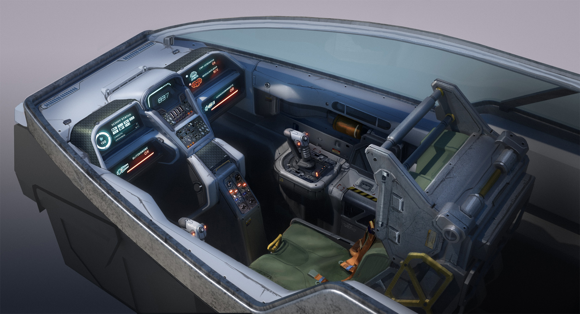 Spaceship Cockpit Concept